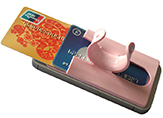 Practical Silicone Rubber Cell Phone Credit Card Holder