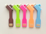 Custom Logo Key USB Data Cable for iPhone