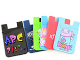 Personalized popular silicone phone card holder with cleaner