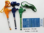 advertising gifts plastic banner pen with string for promotion