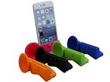 Soft Rubber Horn Stand Holder Loudspeaker For iPhon