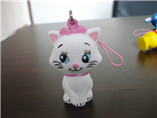 PU cute cat stress keychain for wholesale