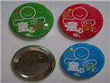 Custom tinplate badge for garment and uniform with you logo