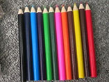 3.5'' colored pencil set with customized logo