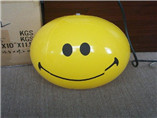 Custom giant plastic inflatable pvc ball smiley face beach ball