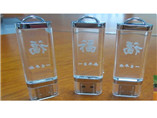 Transparent box shape with Customizable White Creative writing specail USB Flash Drives