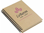 Printed hard paper cover promotional notebook with spiral bound