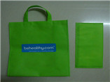 Advertising promotional folding tote bag with cardboard bottom