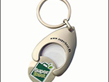 Metal Trolley coin keyring for promotional use 2017