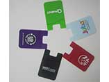 Custom convenient silicone phone wallet for card holder
