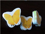 Butterfly compressed shape cotton towel for branding