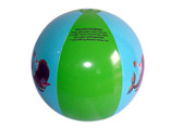 Inflatable beach balls with personalized logo imprint