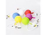 wholesale colourful ball shape USB data cable with custom logo for your brand