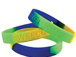 wholesale wristband with Emboss logo for your brand out