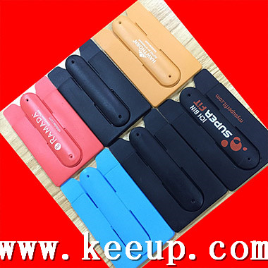 Wholesale silicone 3M mobile phone card holder from China