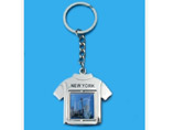 T-shirt Style Metal Keychain With Logo