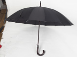 Straight Umbrella With J-hooked Handle