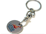 Promotional Trolley Coin Keychain