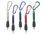 Plastic Ball Pen With Carabiner
