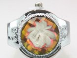 Three Dimensional Flower Ring Watches