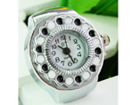 Stainless Steel Simple Style Ring Watches