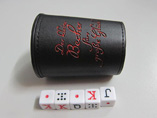 Wholesale leather dice shaker game set