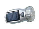 LED Dynamo Crank Solar Flashlight