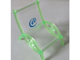 Custom logo transparent plastic phone Holder