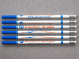 Custom Round Wooden Pencil With White Eraser