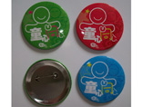 Tin Button Badges With Safety Pin