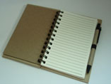 Promotional Kraft Paper Cover Double Spiral Noteboo