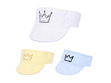 Fashion hot sale children sun visor cap with crown logo